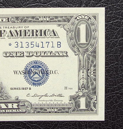 One Dollar 1957 Blue Seal STAR replacement note United States of America USA Gem Uncirculated UNC