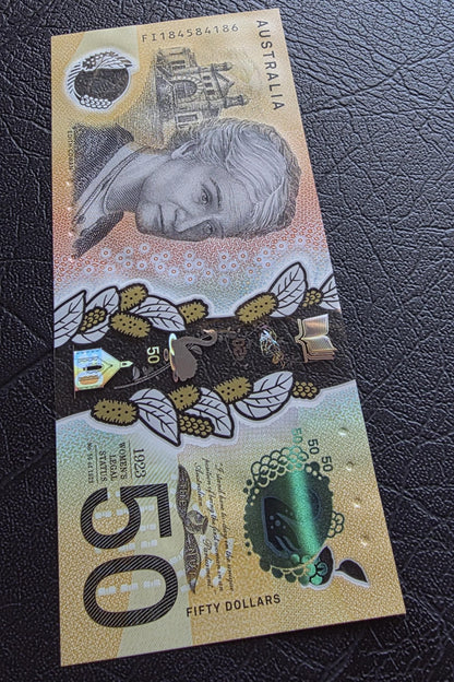 50 Dollars Australia 2018 polymer notes Gem Uncirculated UNC