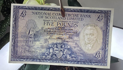 Set of 1 and 5 Pounds 1963- 1968 Scotkand About Uncirculated AUNC- Rare