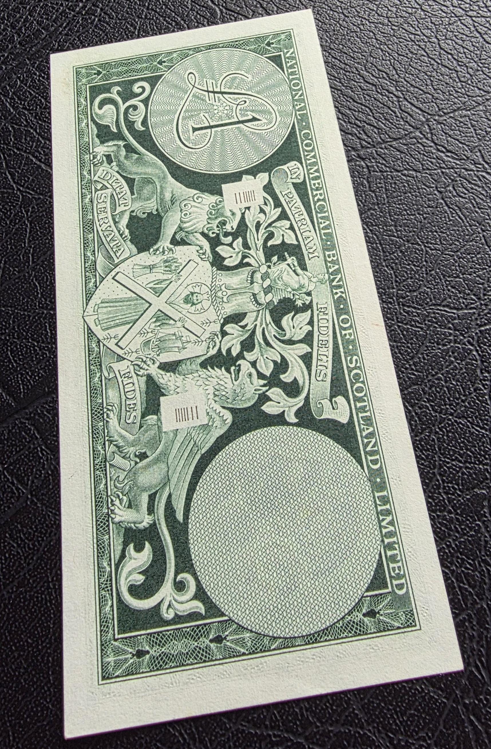 Set of 1 and 5 Pounds 1963- 1968 Scotkand About Uncirculated AUNC- Rare