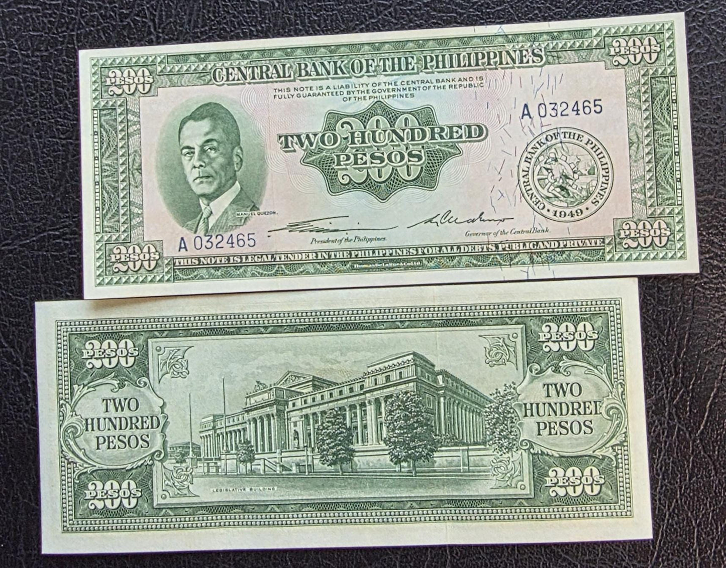200 Pesos 1949 Philippines Uncirculated UNC