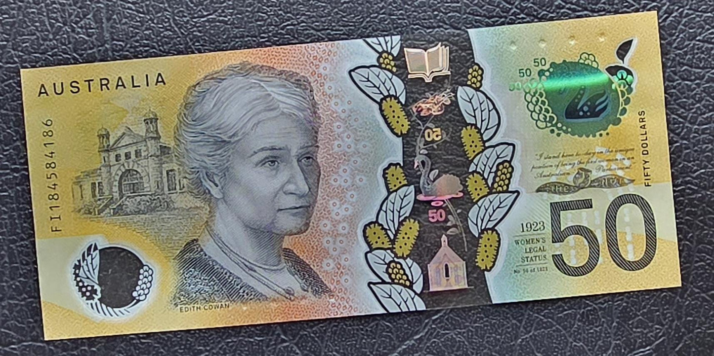50 Dollars Australia 2018 polymer notes Gem Uncirculated UNC