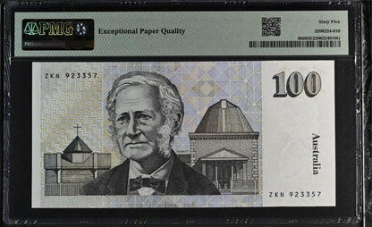 100 Dollars 1992 Australia Gem Uncirculated UNC PMG 65 EPQ