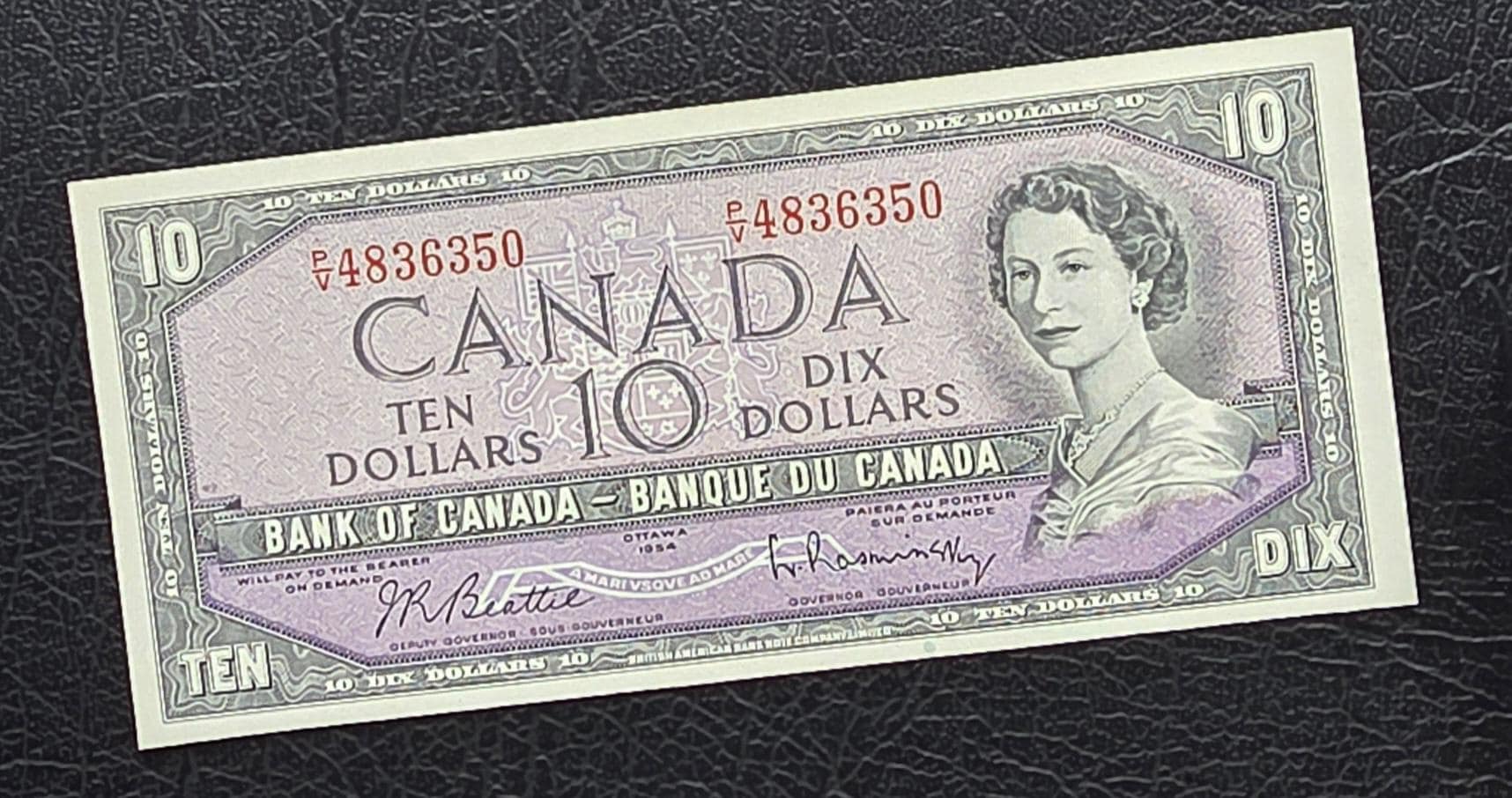 10 Dollars 1954 Canada Uncirculated UNC