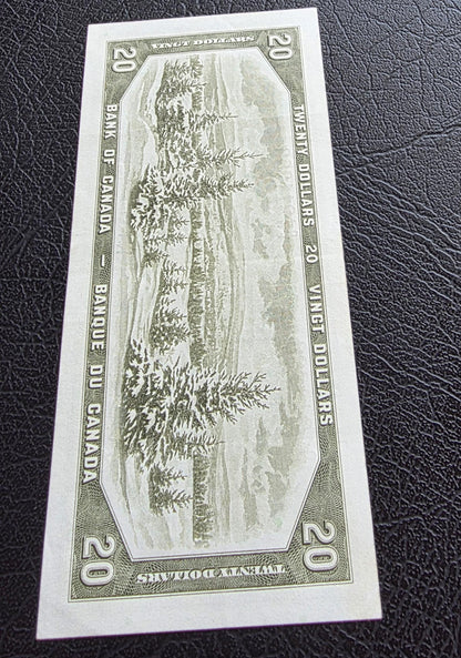 Set of 10 and 20 Dollars 1954 Canada About Uncirculated AUNC (Two notes)- see the description