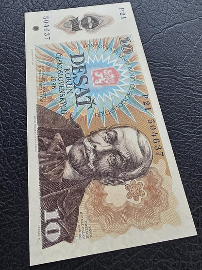 Set of 10, 20 and 100 Korun Czechoslovakia 1986- 1989 Gem Uncirculated UNC (three notes)