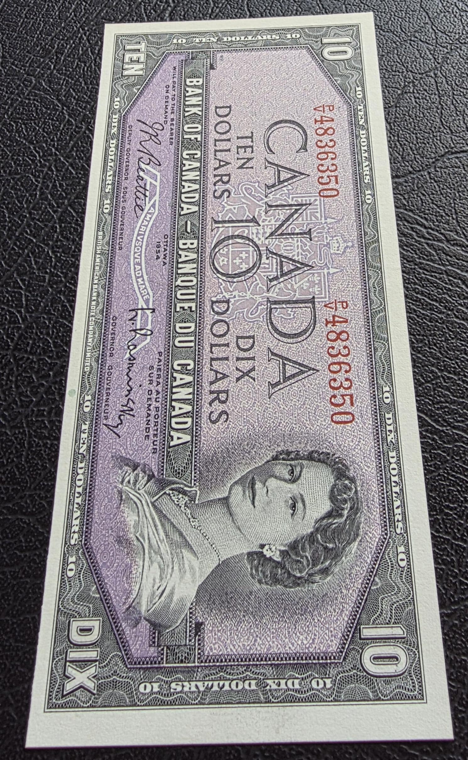10 Dollars 1954 Canada Uncirculated UNC