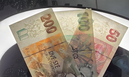 Set of 50, 100 and 200 Korun 1980s Czech Republic notes Uncirculated UNC (three notes)