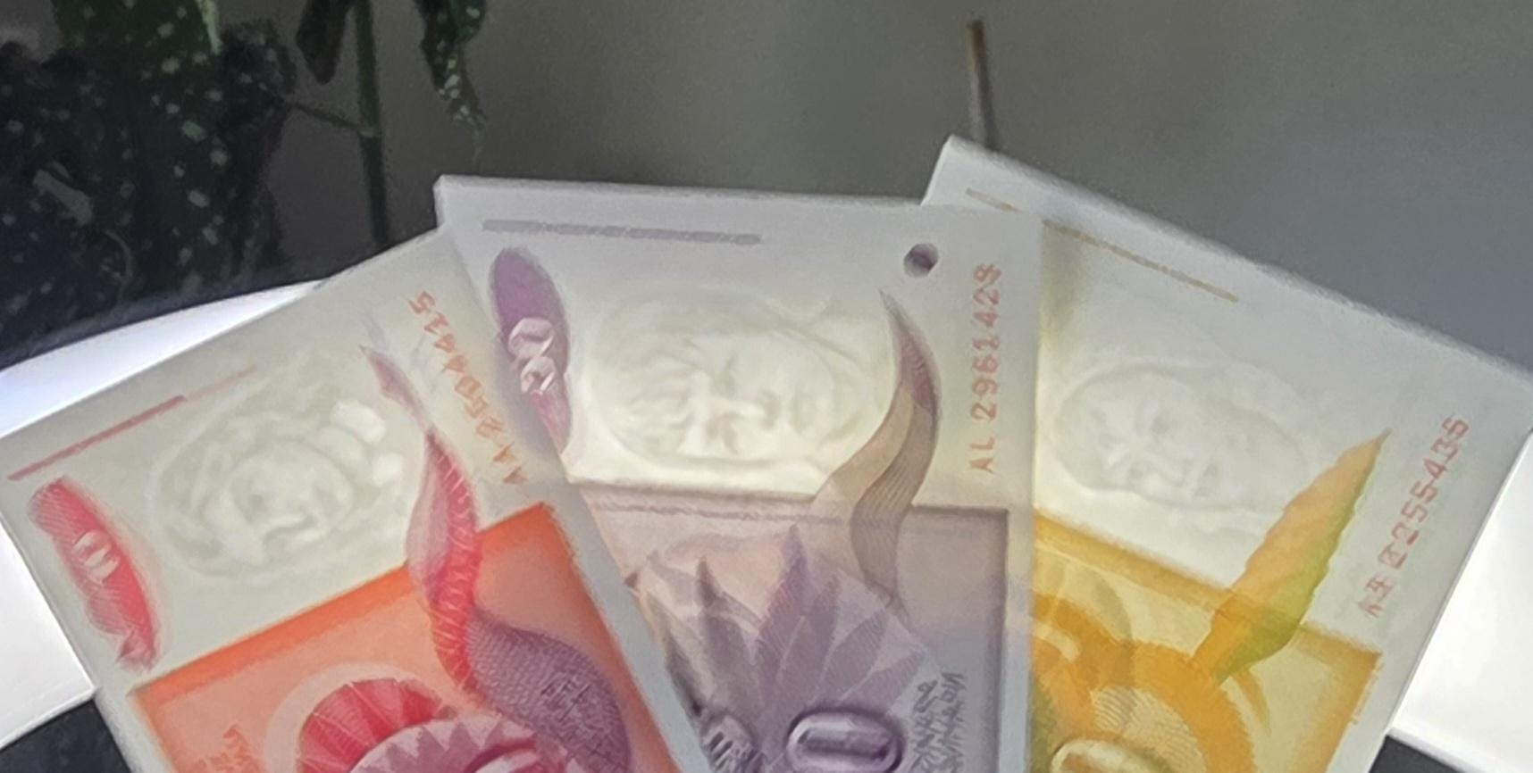 Set of 10, 50, 100 Dinara 1990s Yugoslavia notes Uncirculated UNC (three notes)