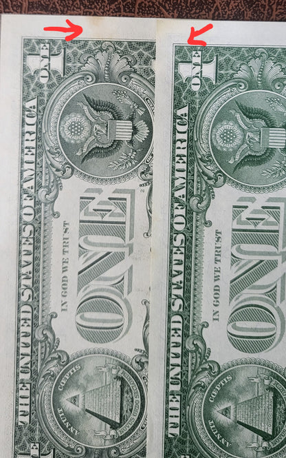 Set of one Dollar United States of America USA 1963, 1981 and 1995 UNC Uncirculated- see the description
