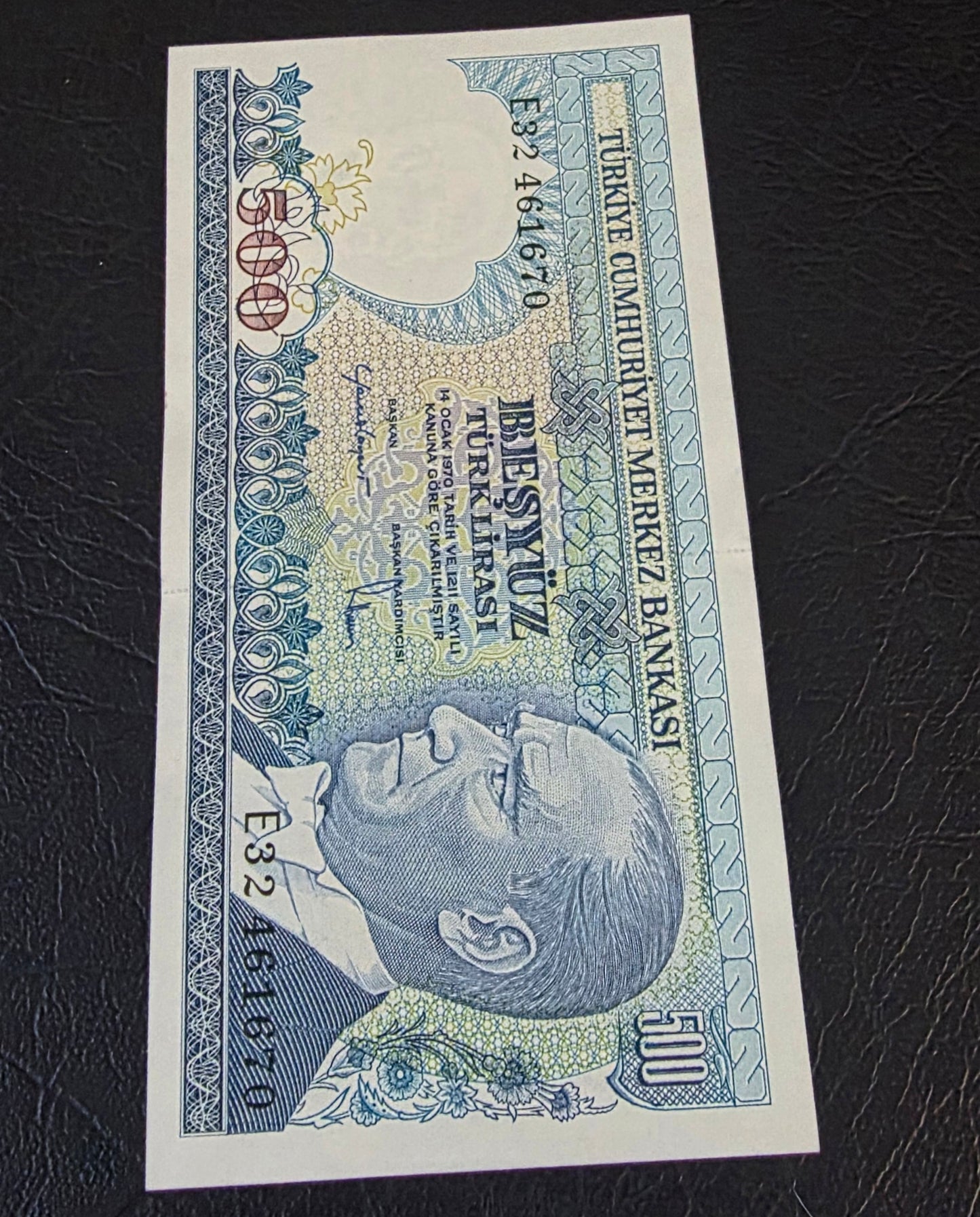 Turkey Türkiye 500 Lira 1984 7th Emission Uncirculated (UNC)