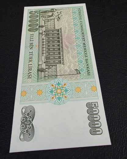 Turkey Türkiye 50,000 Lira 1993 7th Emission Uncirculated (UNC)