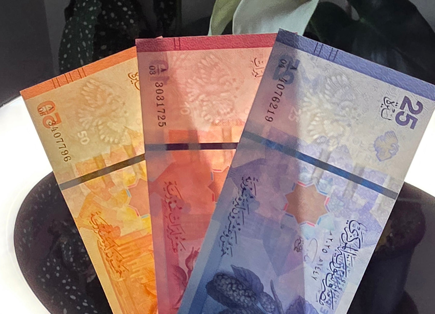 Full set of 10, 25, 50, 100, 200, and 500 Lira Pounds New Version 2025 Uncirculated UNC (six notes)