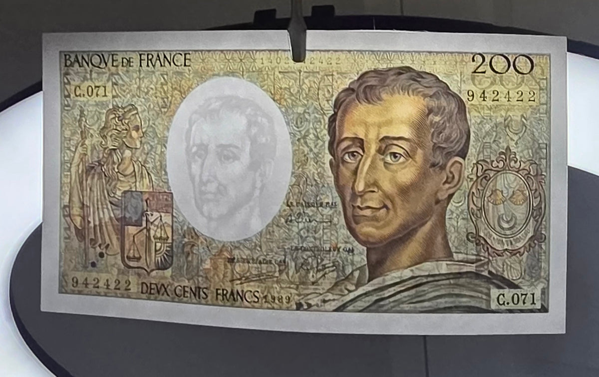 France 200 Francs 1989 Pre- Euro Pascal P 155c Uncirculated (Handelling signs)