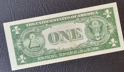 One Dollar 1935 Blue Seal United States of America USA Uncirculated UNC (Misalignment error) rare - Minor Handelling signs