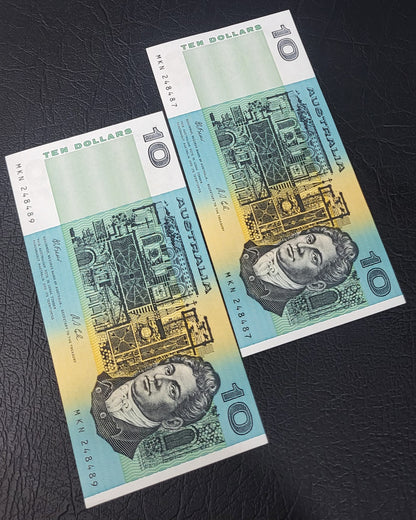10 Ten Dollars 1989 Australia Uncirculated UNC