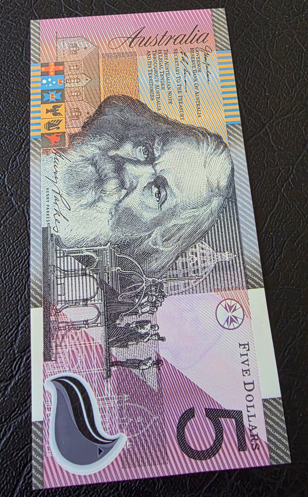 Australia 5 dollars 2001 Federation Gem Uncirculated UNC Polymer note