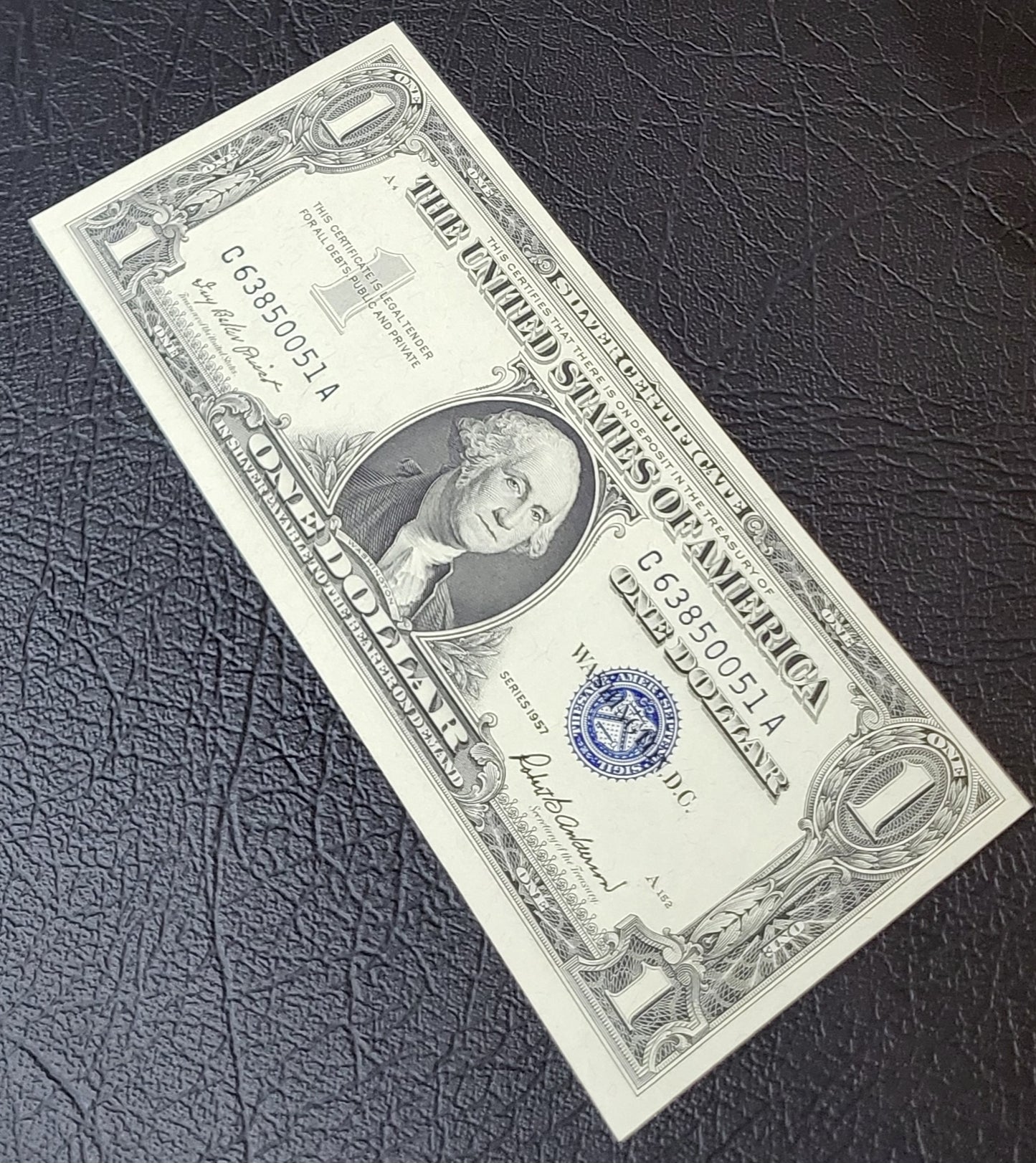 One Dollar 1957 Blue Seal United States of America USA Gem Uncirculated