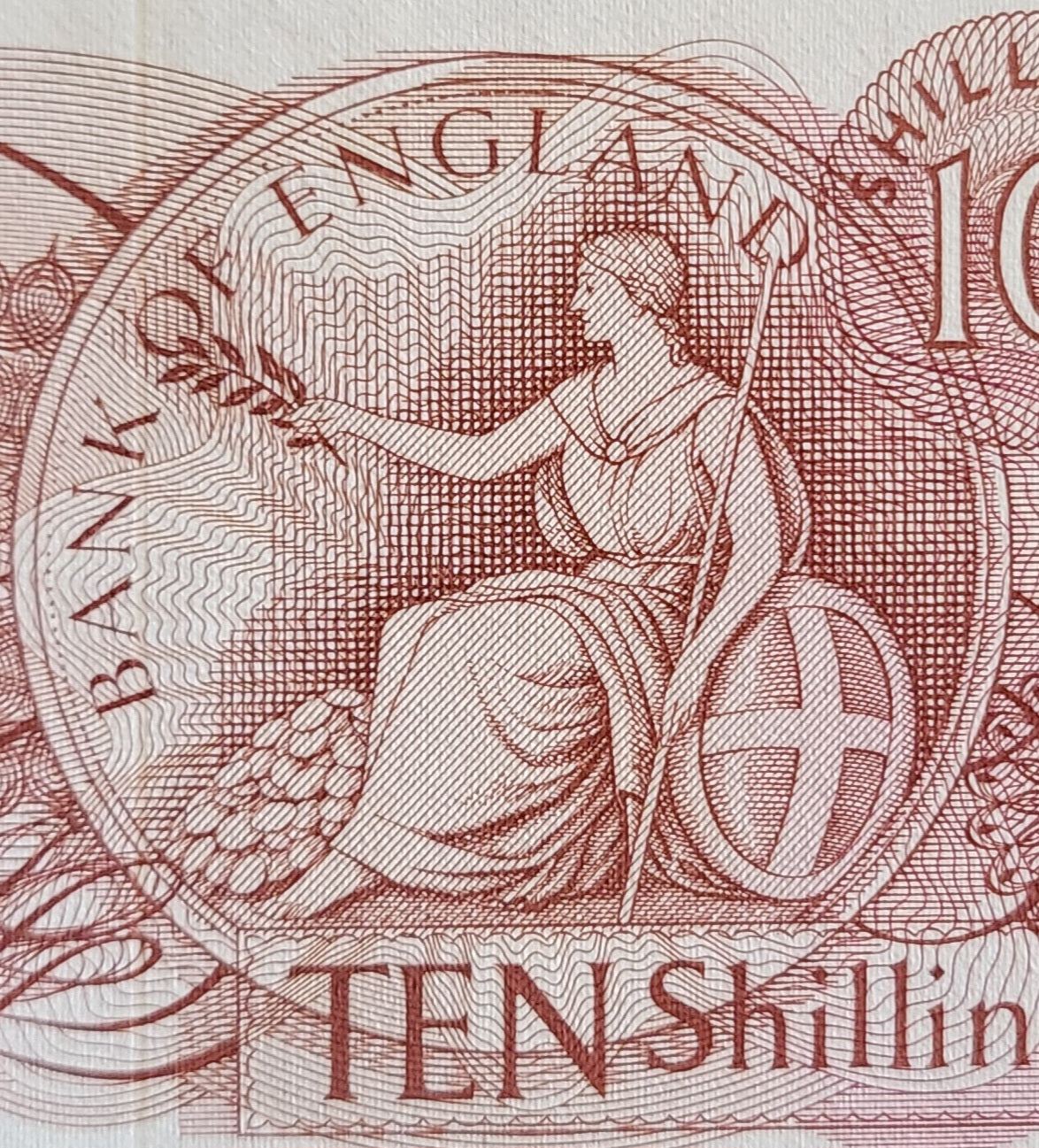 Set of 10 Shillings and 1 Pound 1966- 1970 Great Britain Bank of England Uncirculated UNC GEM (two banknotes)