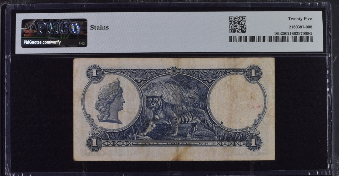 Straits Settlements/British Administration one Dollar 1935 Pick 16b PMG 25