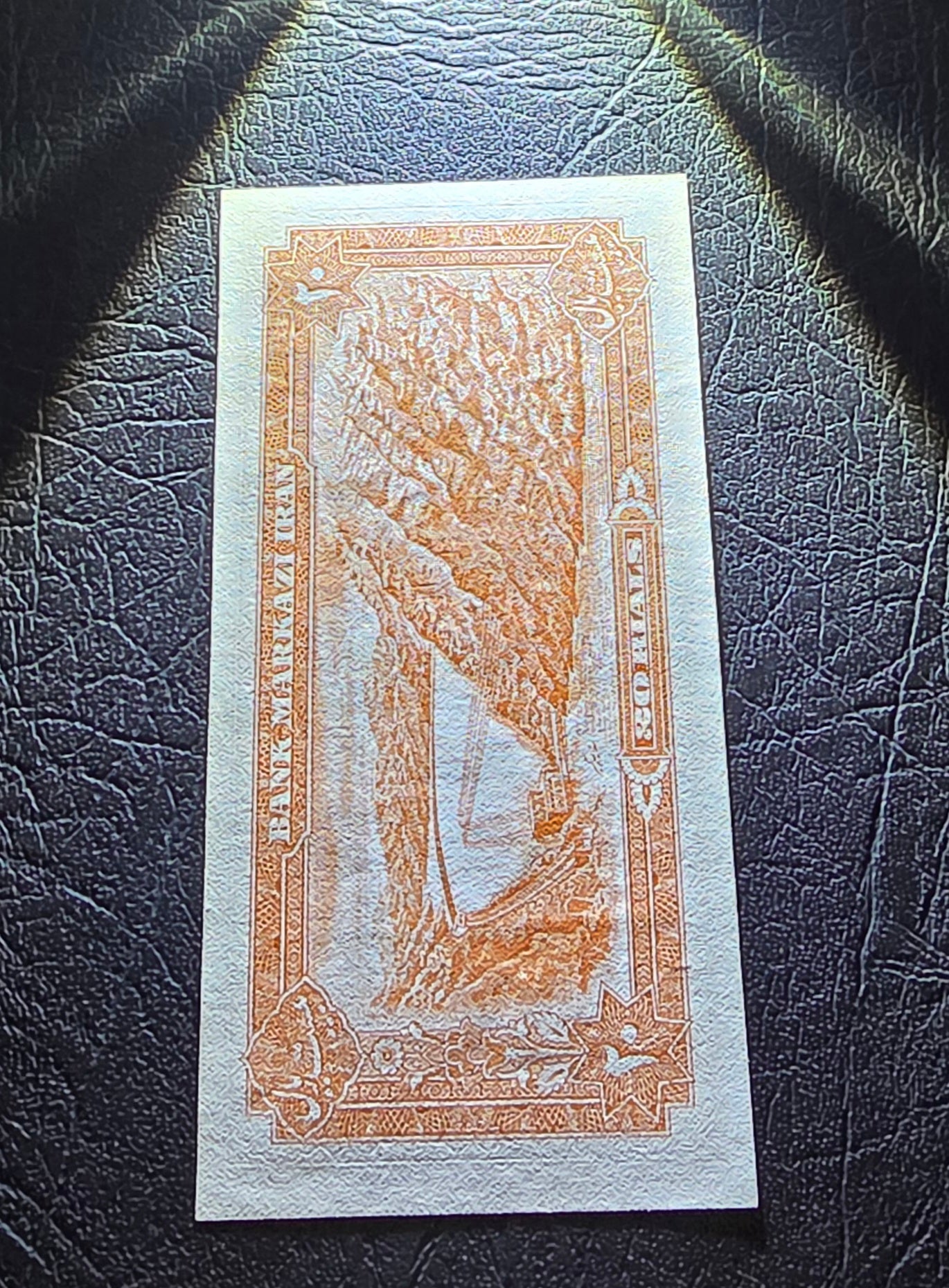 20 and 100 Rials 1974- 1976 Pahlavi II Persia Uncirculated and very fine VF (two notes)