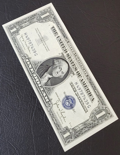 One Dollar 1935 Blue Seal United States of America USA Gem Uncirculated UNC (Misalignment error) Rare