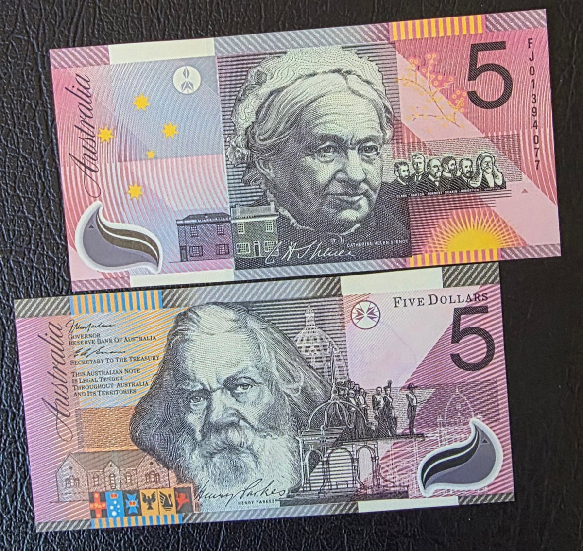 Australia 5 dollars 2001 Federation Gem Uncirculated UNC Polymer note