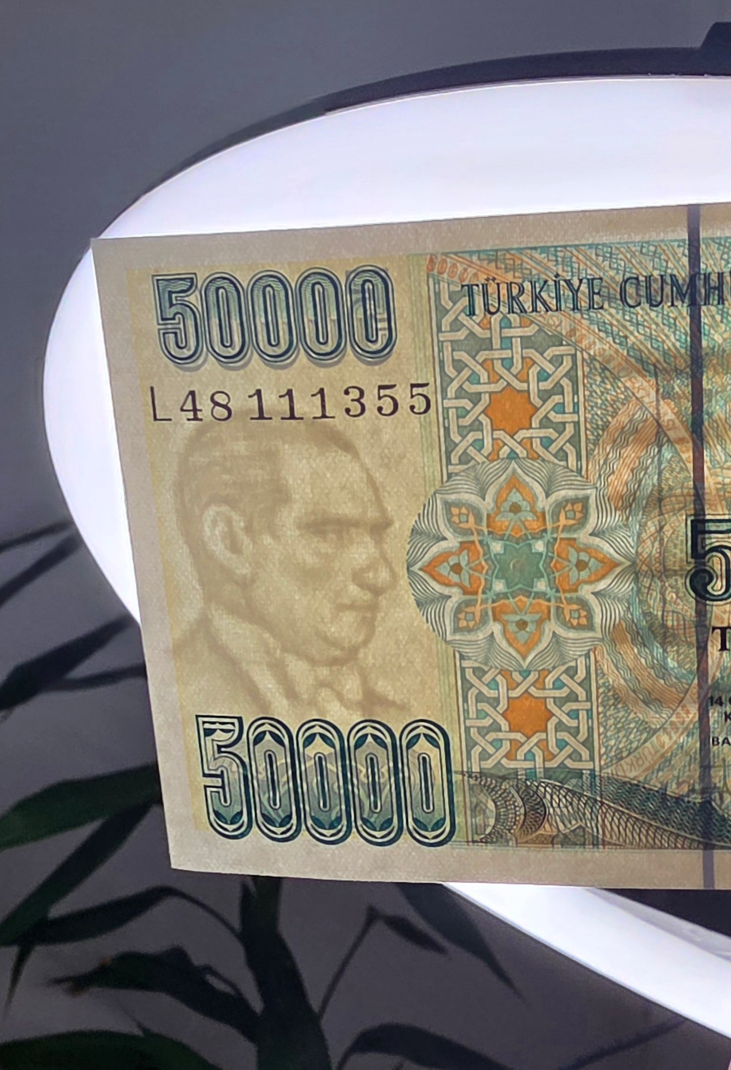 Turkey Türkiye 50,000 Lira 1993 7th Emission Uncirculated (UNC)