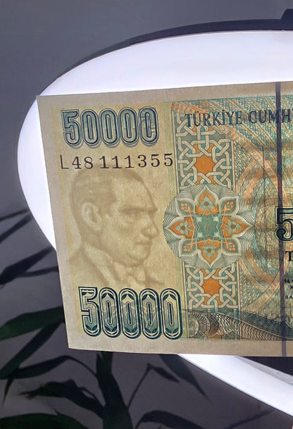 Turkey Türkiye 50,000 Lira 1993 7th Emission Uncirculated (UNC)