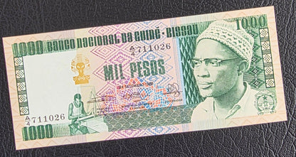 Guinea Bissau set of 50, 100 and 1000 Pesos 1978 Gem Uncirculated UNC