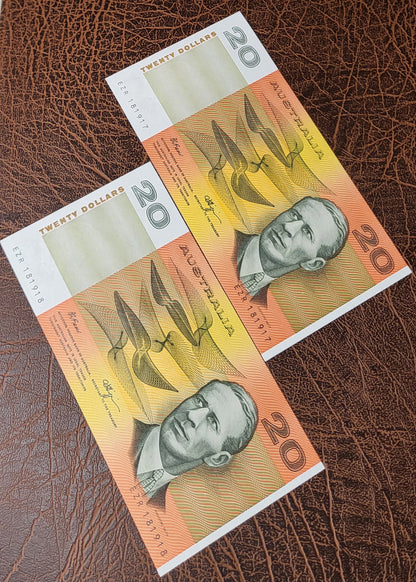 10 Ten Dollars 1989 Australia R412 Mc194 Fraser & Higgins Uncirculated UNC GEM