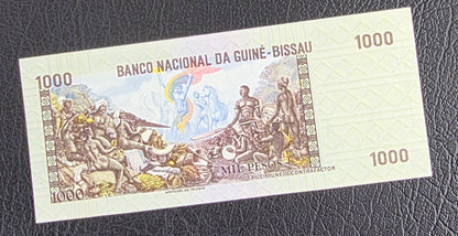 Guinea Bissau set of 50, 100 and 1000 Pesos 1978 Gem Uncirculated UNC