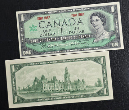 1 One Dollar 1967 Canada Commemorative Uncirculated Gem UNC