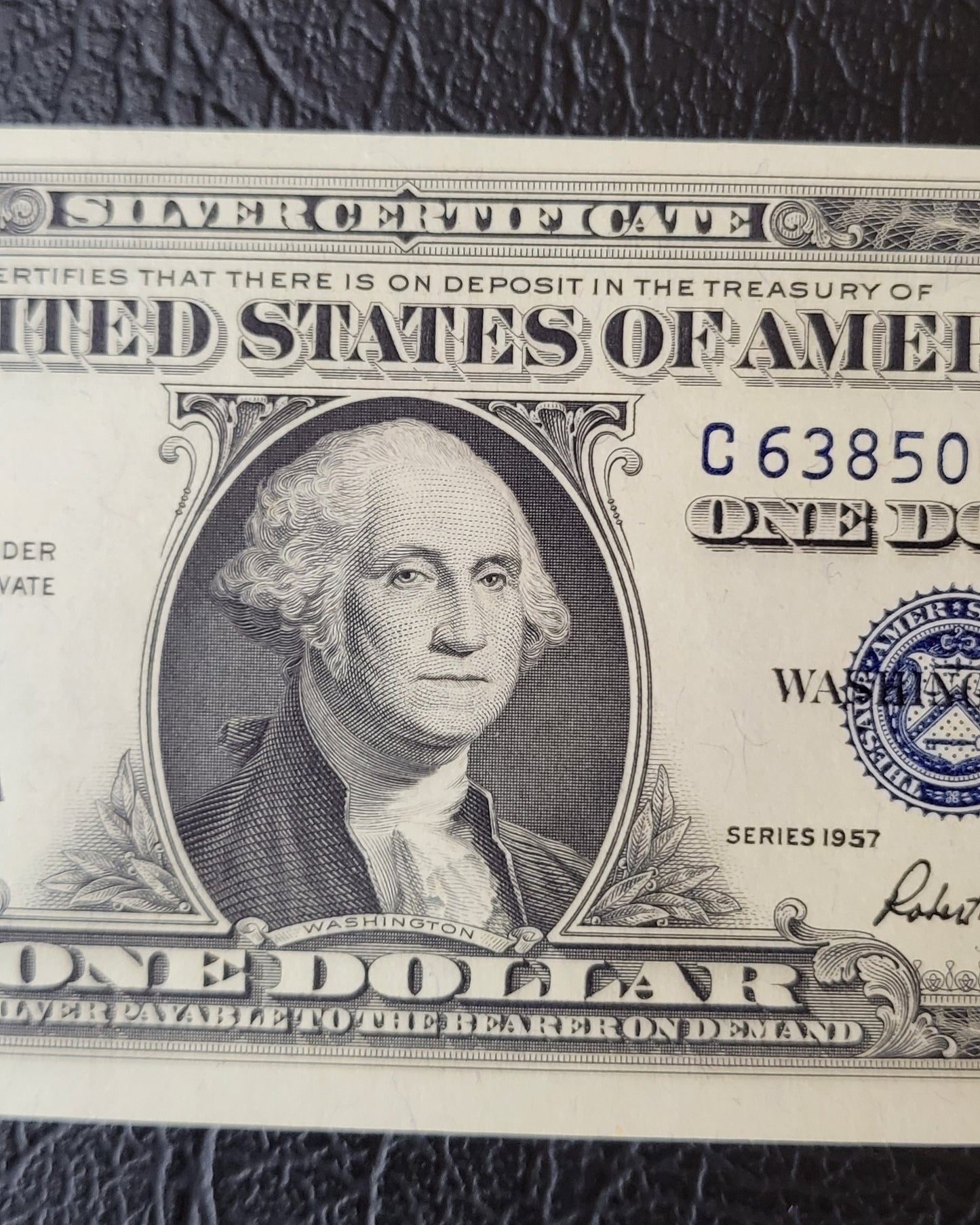 One Dollar 1957 Blue Seal United States of America USA Gem Uncirculated