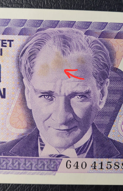 Set of 20000 to one million (20000, 50000, 100000, 250000, 500000 and 1000000 Lira Turkey Türkiye Uncirculated UNC (six banknotes)- rare