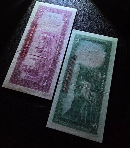Pahlavi Shah set of 50, 100, 200, 500 and 1000 Rials Jahanshahi sign. 1971  Gem Uncirculated UNC (Rare) (5 notes)