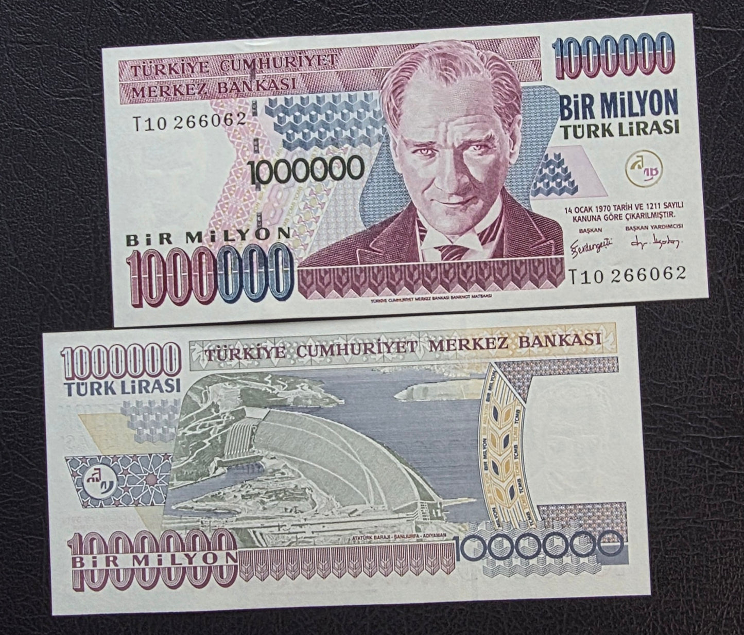 Turkey Türkiye 1000,000 Lira 2002 7th Emission Uncirculated (UNC)