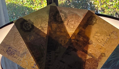Egypt Pounds set of 25, 50 (×2) and 1 2019 Gem Uncirculated UNC (4 banknotes)