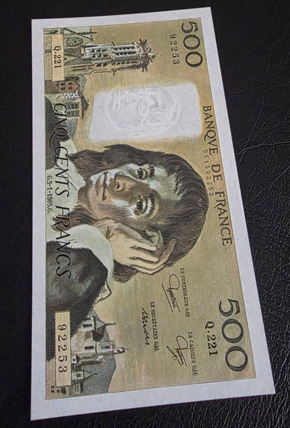 France 500 Francs 1981 Pre- Euro Pascal P 156e Gem Uncirculated