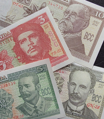 Central America set of 1, 3, 5 and 10 Pesos 2005- 2019 Uncirculated (UNC) (4 banknotes)